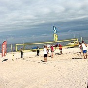 Beachvolleyball im Regenbogen-Camp Prerow