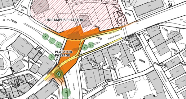 stgallen platztor passagE plan