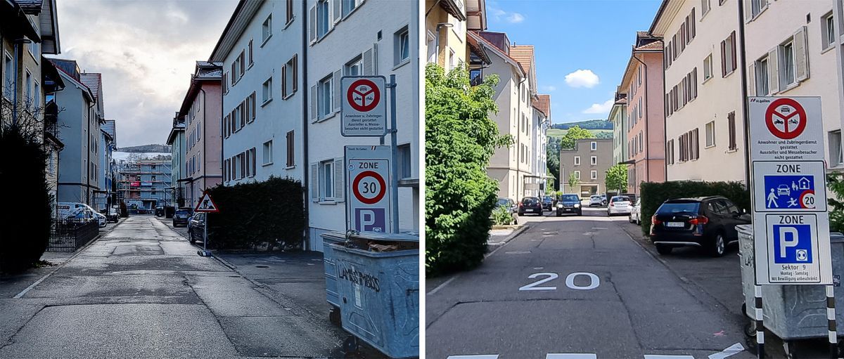 flaschnerweg begegnungszone 20 statt zone 30